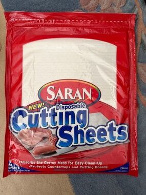 Saran Disposable Cutting Sheets - never opened Pack
